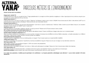 parcours métiers environnement